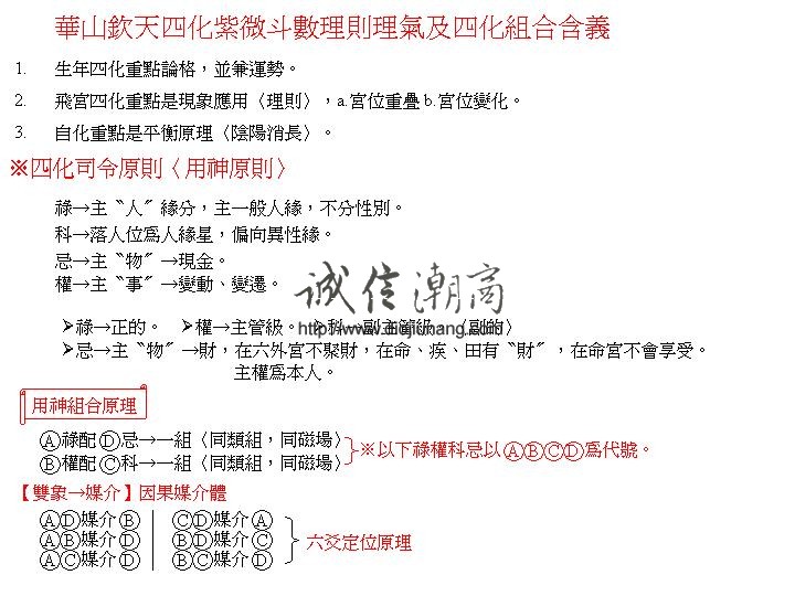 图片[1]-免費送-鐘明修華山欽天四化紫微斗數理則理氣及四化組合初級講義PPT，提供下載，另有鐘明修2016年紫微斗數弟子班秘儀出售，僅需6000台幣，新版，需要購買請單獨聯繫綫上客服 - 誠信潮商命理網人民幣分站-誠信潮商命理網人民幣分站